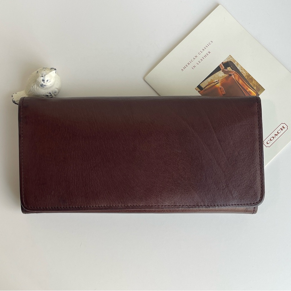 COACH Vintage Framed Envelope Kiss Lock Clutch 1990βs - Picture 2 of 16